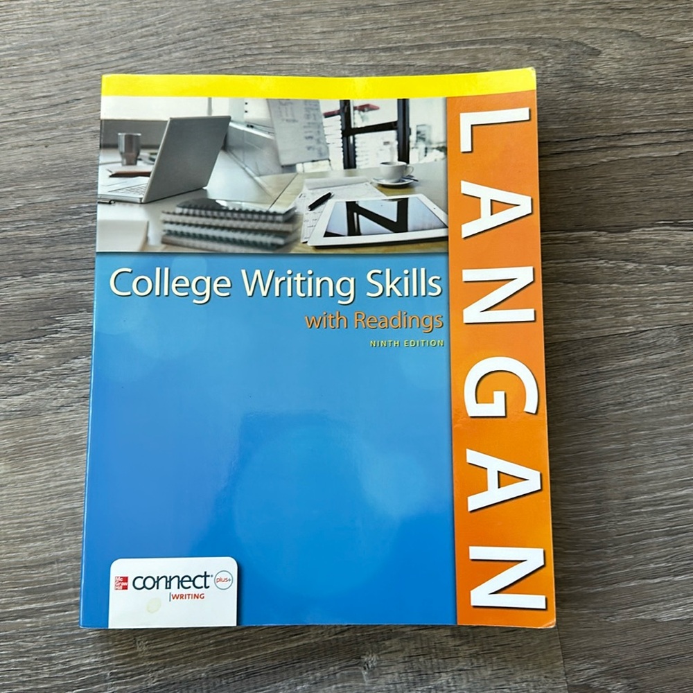COLLEGE WRITING SKILLS WITH READINGS College Course Learning Study Textbook